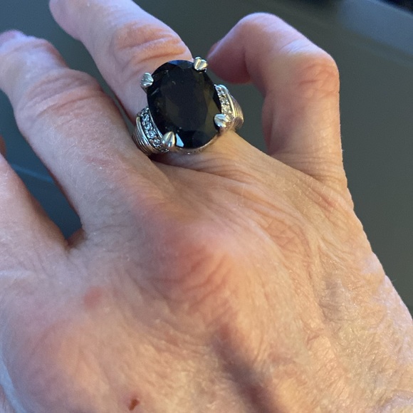 Smoky Quartz ring SIZE 6 By Judith Ripka - Picture 2 of 7